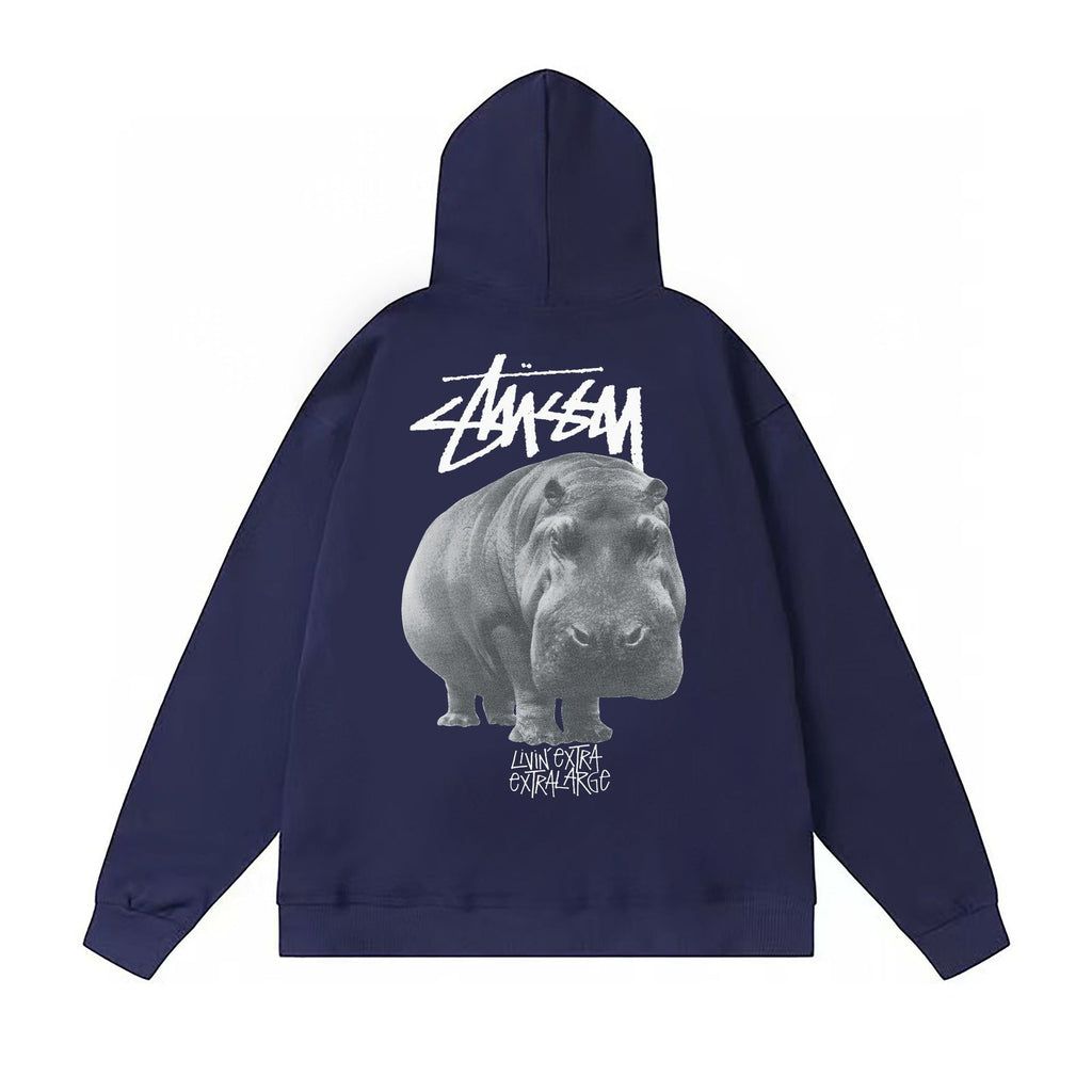Stussy Hoodie Fall/Winter Fleece Hooded Sweater