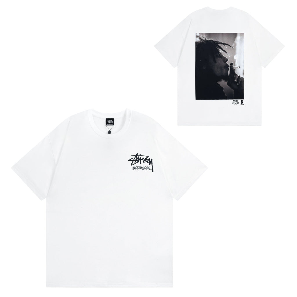 Stussy T-Shirts Casual Versatile Loose T-Shirts Couple
